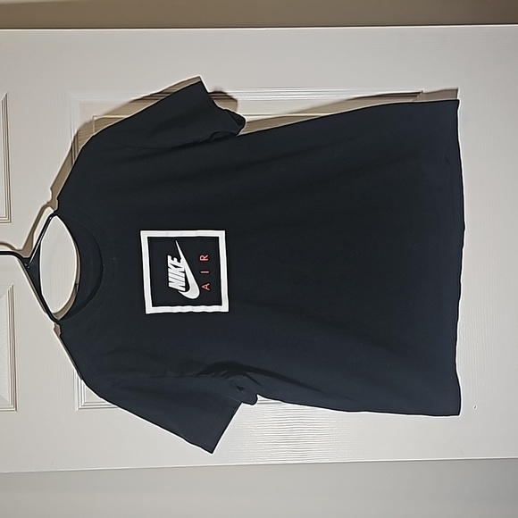Nike Air Black The Nike Tee Short Sleeve Cotton Logo T-shirt Size L - Picture 1 of 6
